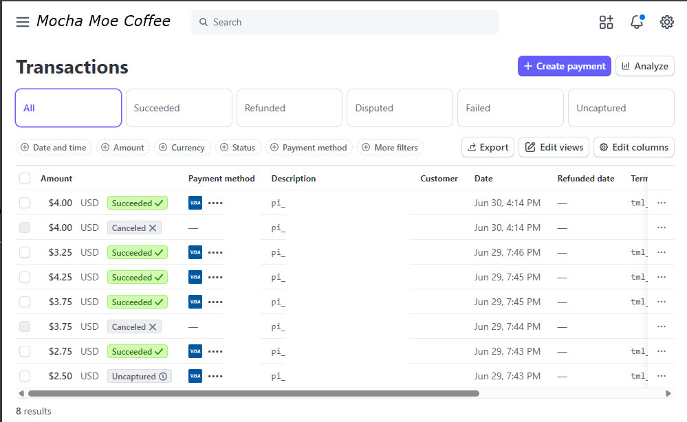 Stripe Connect preview
